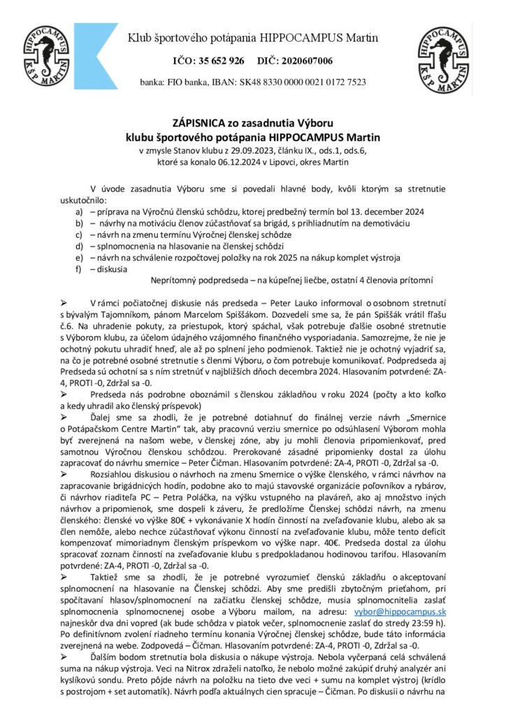 thumbnail of KSP HIPPOCAMPUS Martin zapisnica z VYBORu 06_12_2024